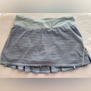 Lululemon multi color striped skirt. Excellent condition size 6.